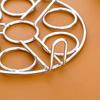 1 Piece Steamed Egg Rack, 6.2inch 7 Hole Round Food grade Stainless Steel Steamer for Steaming, Cooling and Baking Food