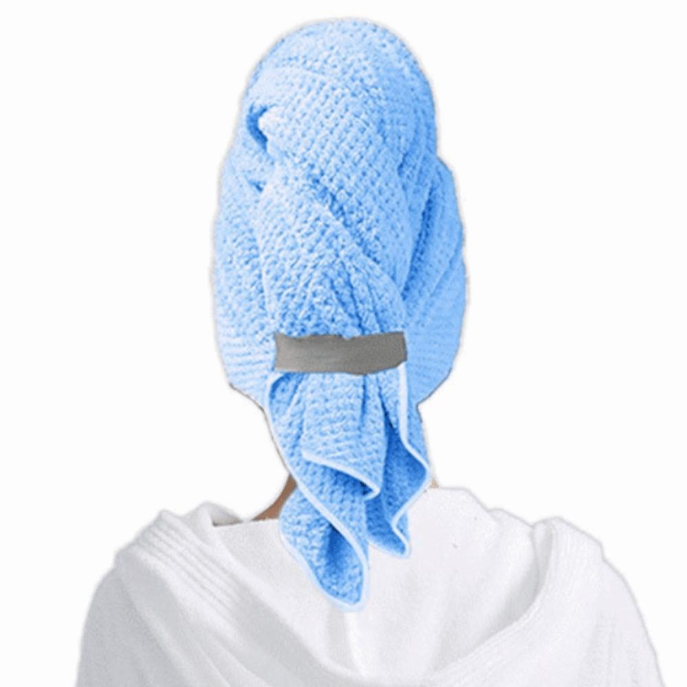 Soft Extra Large Wrap Turban with Elastic Band Quickly Dry Hair Hat  Hair Drying