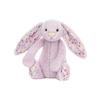 Jellycat Серия Кролик Бонни Цветочная ткань Фиолетовый Жасмин Успокаивающая кукла Плюшевая кукла 18 см высотой