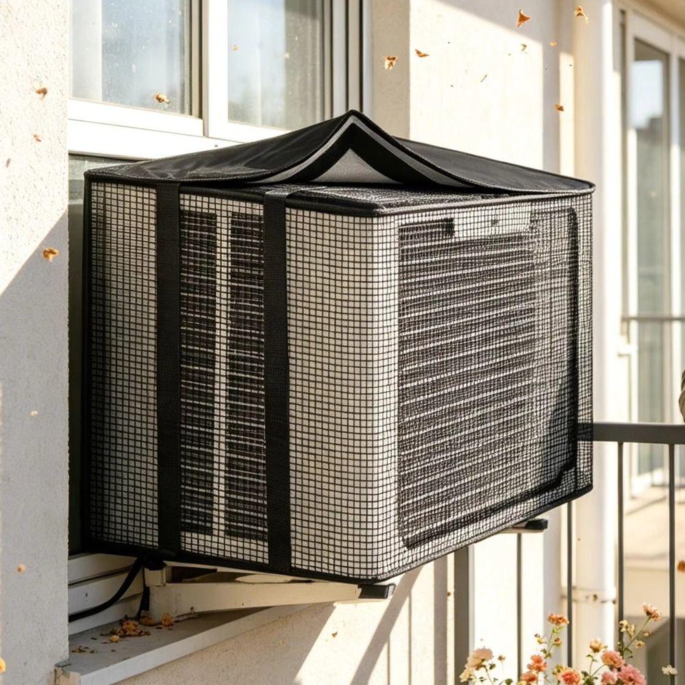 Rainproof Mesh Window AC Cover Mesh Outdoor Cover Outdoor Air Conditioning Cover Block Bugs