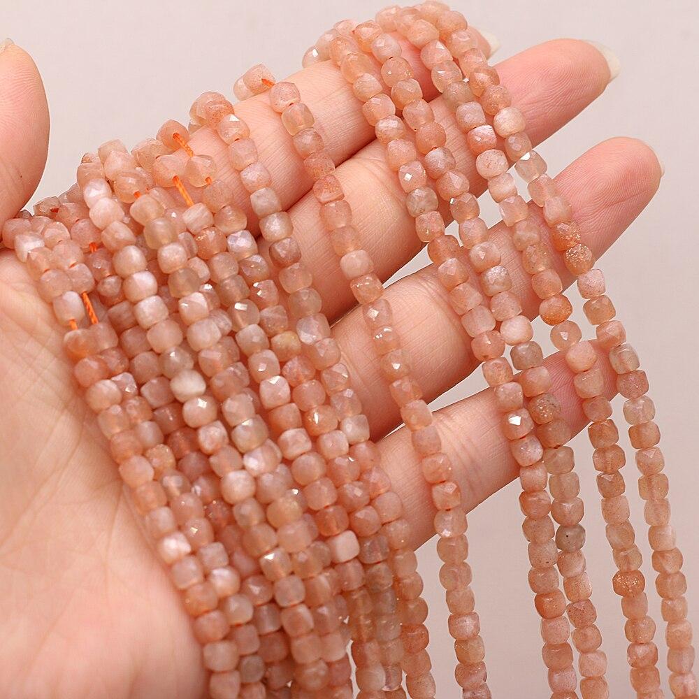 Бусины из натурального камня, граненые квадратные изолированные бусины, розовый кварц/малахит для DIY, ожерелье, браслет, серьги, ювелирные аксессуары