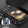 Чехол для iPhone 17 Pro Max INS с узором из разноцветных цветов, магнитный, для Magsafe, мягкая крышка, для iPhone 16 15 14 13 Pro Max 17E 16E