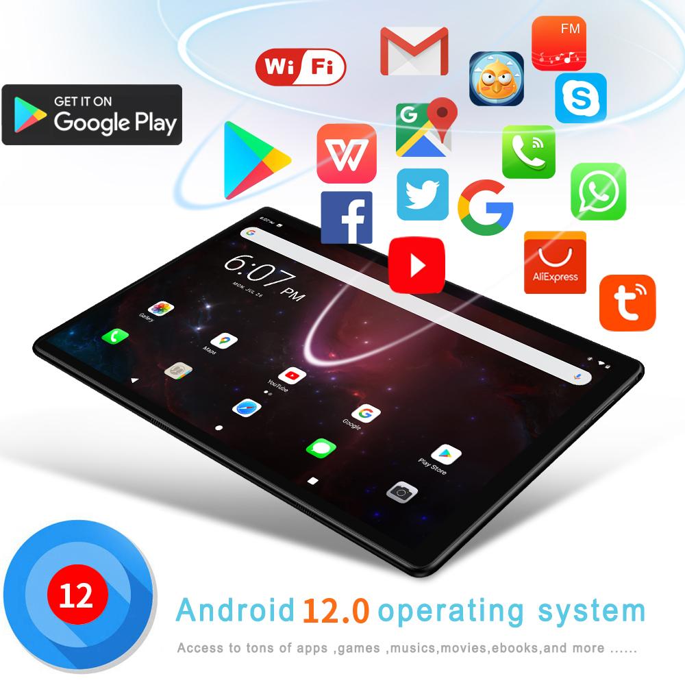 2024 BDF 10.1 Inch 8GB RAM 128GB ROM Mobile Phone SIm Card 4G 3G Android12 Octa Core Tablet PC Computer Tab