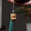 Nine-Tailed Fox Green Sandalwood Sachet Charm – Phone, Car & Personal Pendant