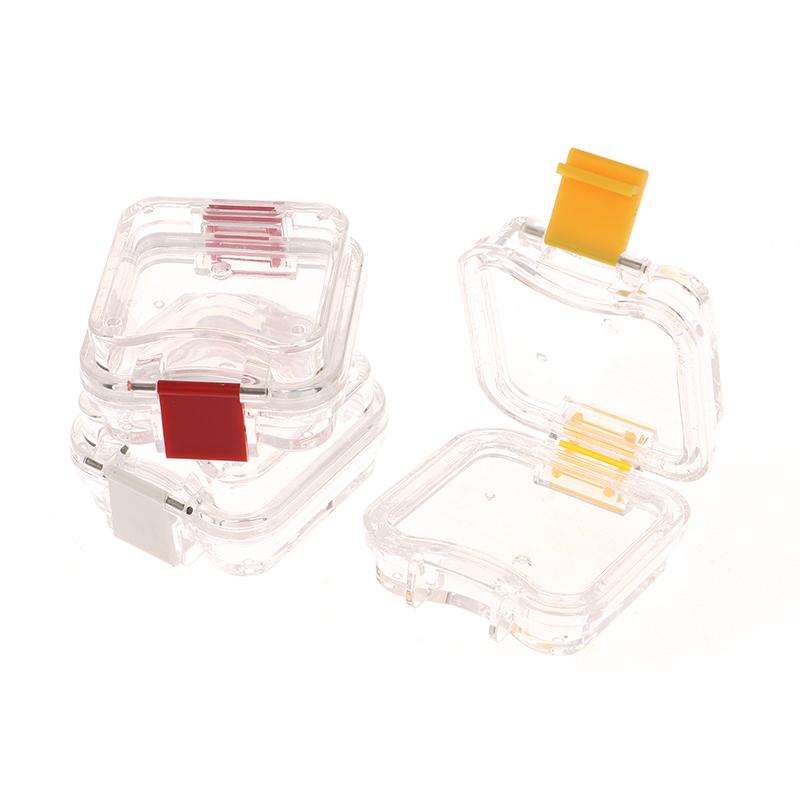 Коробка для хранения зубных протезов с пленкой, для зубных коронок и мостов, без слотов, пластиковая прозрачная коробка для зубов, стоматологическая мембранная коробка