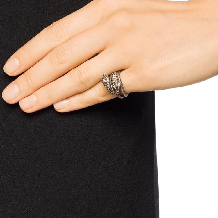GUCCI Garden 925 Sterling Silver Rings Unisex Silver 525177-J8400-0811