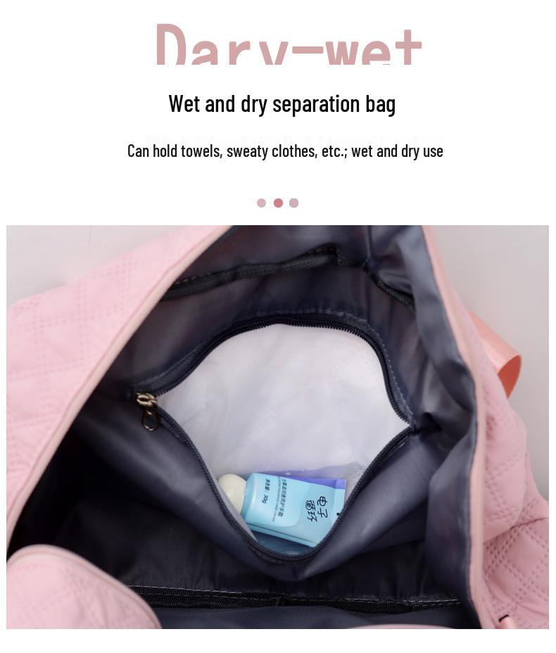 Women's Short Trip Travel Duffel Bag - Large Capacity, Wet/Dry Separation, Lightweight for Luggage or Yoga