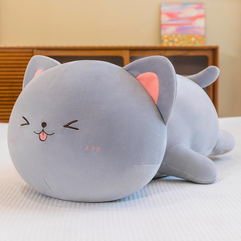 Super Soft Cute Cat Doll Plush Toy Cute Cat Throw Pillow Bed To Accompany Sleeping Doll