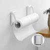 Магнитный держатель для бумажных полотенец, настенный, для кухонного холодильника, регулируемые полки для рулонов полотенец, пластиковые полки для хранения туалетной бумаги