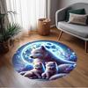 1pc fox design home carpet non slip office decor gift living room bedroom
