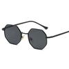 Vintage Polygonal Women Sunglasses Trendy Brand Metal Small Frame Gold-trimmed Gradient Sun Glasses
