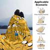Adventure Time Jake'S World Flannel Blanket Super Soft Warm Cozy Blanket For Sofa Bed Office Travel Allseason Home Decor Gift
