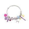 Korean Pop DIY Bracelet Anime Inspired Bracelet Adjustable Stretch Bracelet with Cute Charms Gift for Fans Men Women