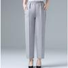 Spring and Summer Middle-aged Women's Pants, Mothers Wear High-waisted Elastic Waist Straight-leg Pants, Loose Nine-point Pants for The Elderly