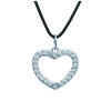 Les Trésors De Lily [J0077] - Silver Necklace 'Love' Silver White - 13x13 Mm