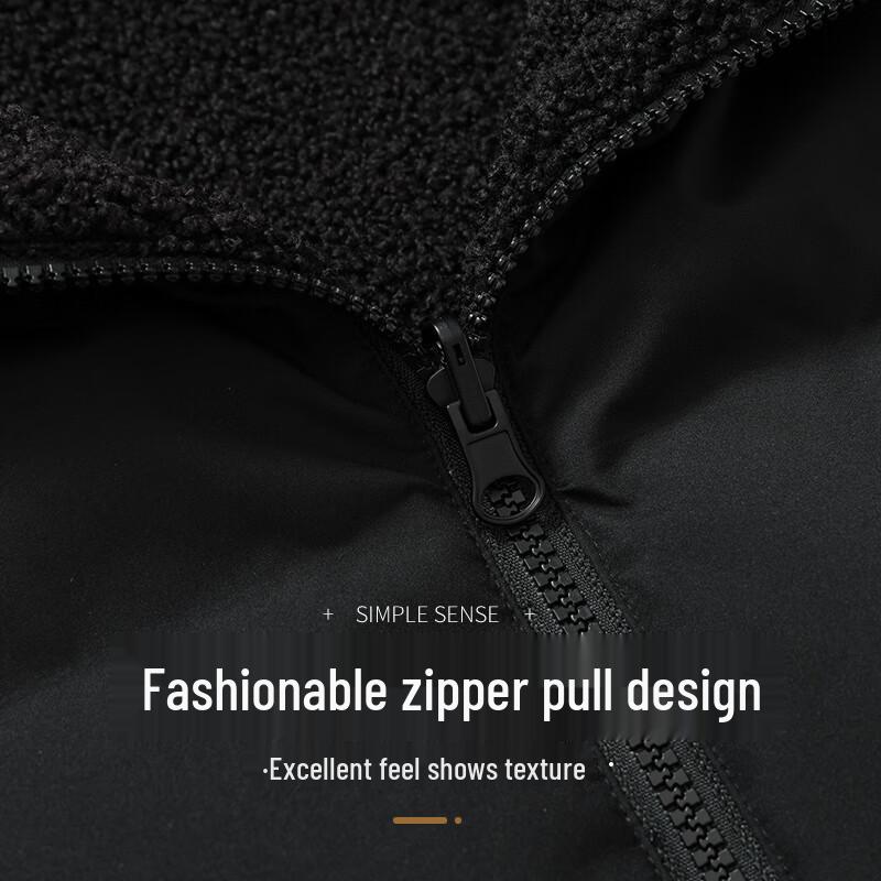 Xuezhongfei Унисекс Двусторонний Флисовый Пуховый Жилет