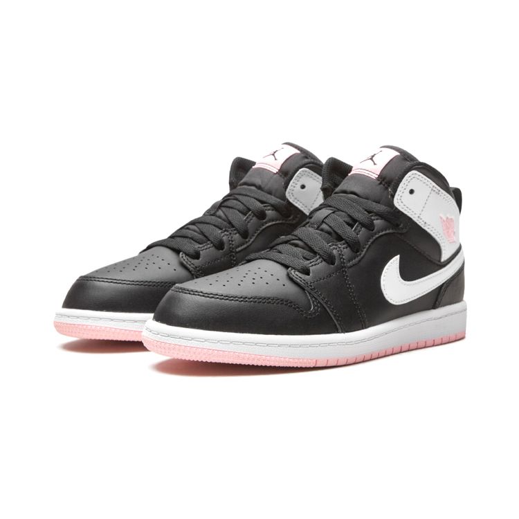 Кроссовки Air Jordan 1 Mid PS Black Arctic Punch Kids Белые 640737-061