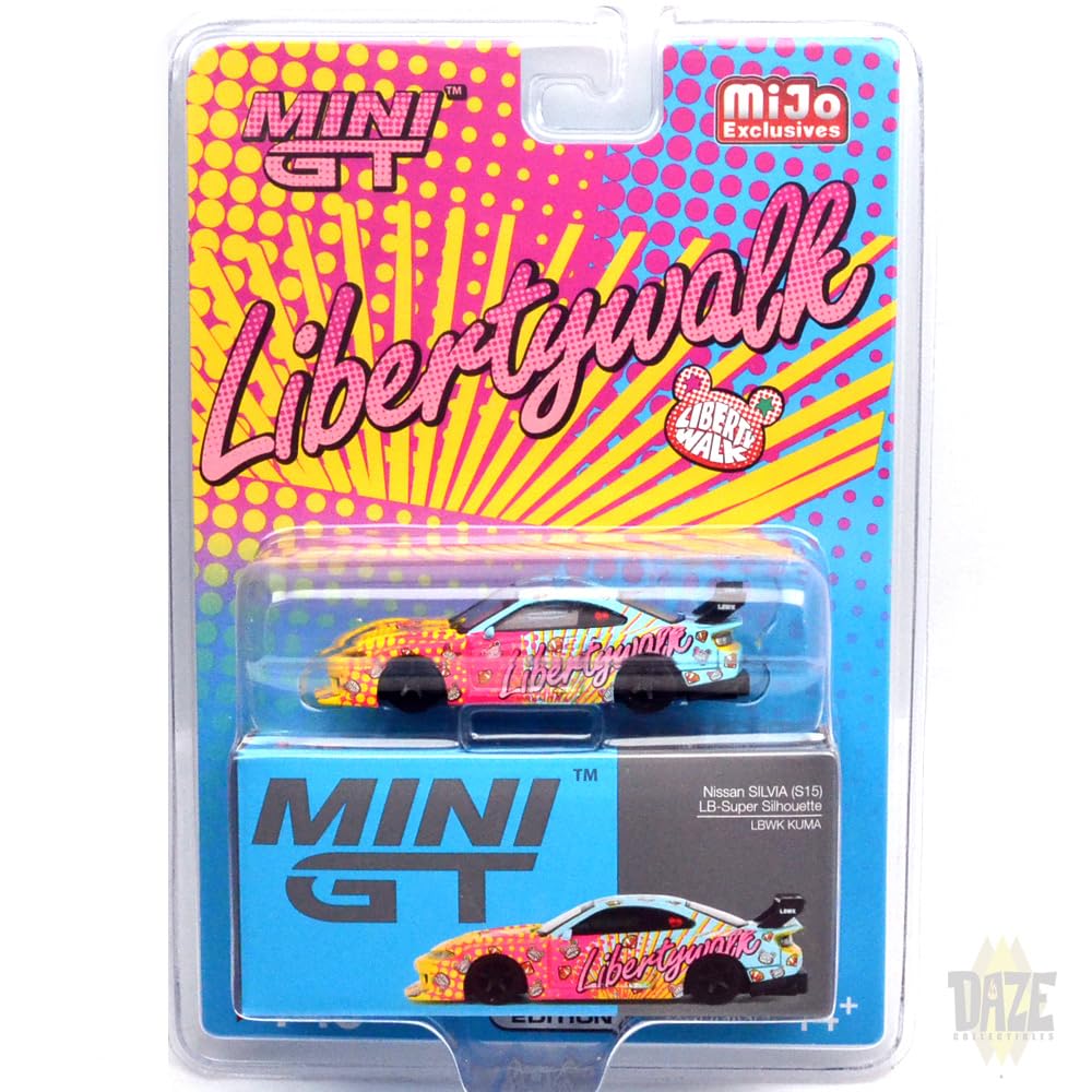 MINI GT Масштаб MiJo TOYS ЭКСКЛЮЗИВ NISSAN SILHOUETTE S15 SILVIA LB KUMA MiJo Toys Эксклюзив Nissan SILHOUETTE S15 Silvia LB KUMA 164 - LB-SUPER (США)