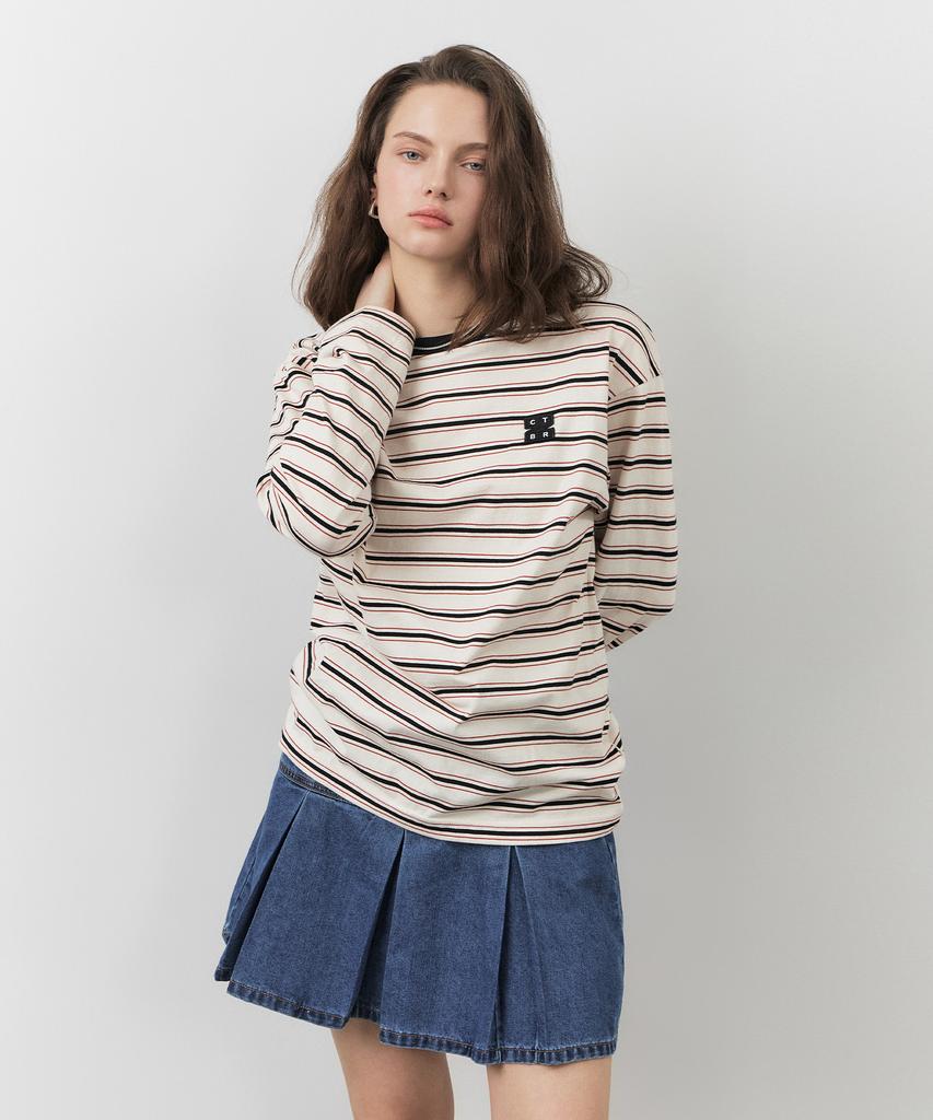 CITYBREEZE Мини-юбка из плиссированного денима_Индиго