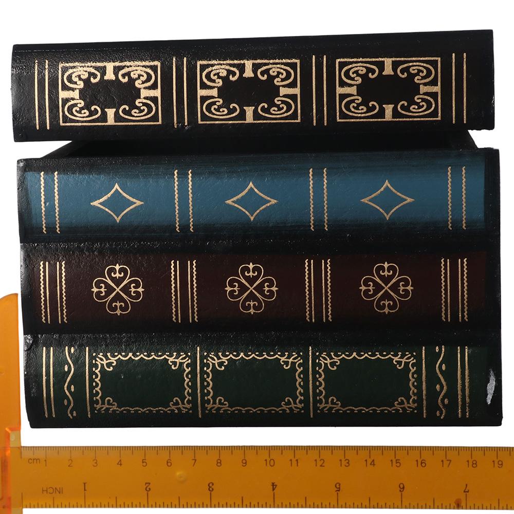 Многоцветный ящик для хранения украшений в форме книги «Спрячь запасной ключ» для дома