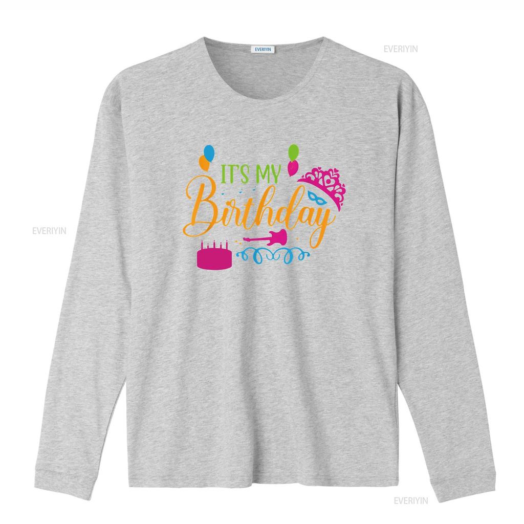 Женская футболка It s My Birthday Happy винтажная стираная мужская дышащая с принтом мягкая эластичная удобная немного