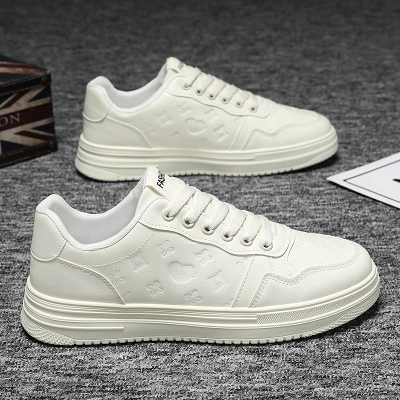 Повседневная обувь на доске «Четыре сезона», универсальная, дышащая, маленькие белые туфли, модные кроссовки, мужская обувь