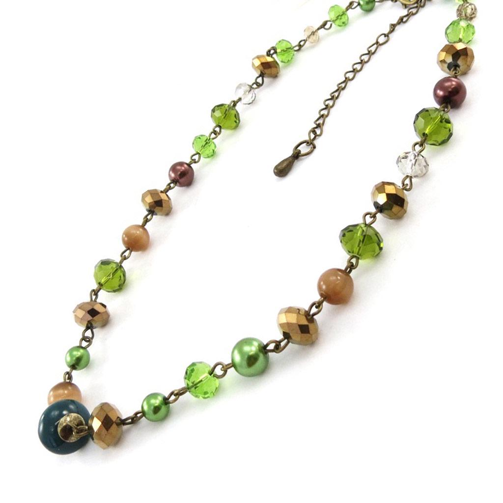 Les Trésors De Lily [J2005] - Green 'Mineralia' Designer Necklace