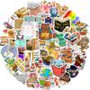 50 Books Reading Graffiti Stickers Decorate Computer Mobile Phone Tablet Waterproof Stickers