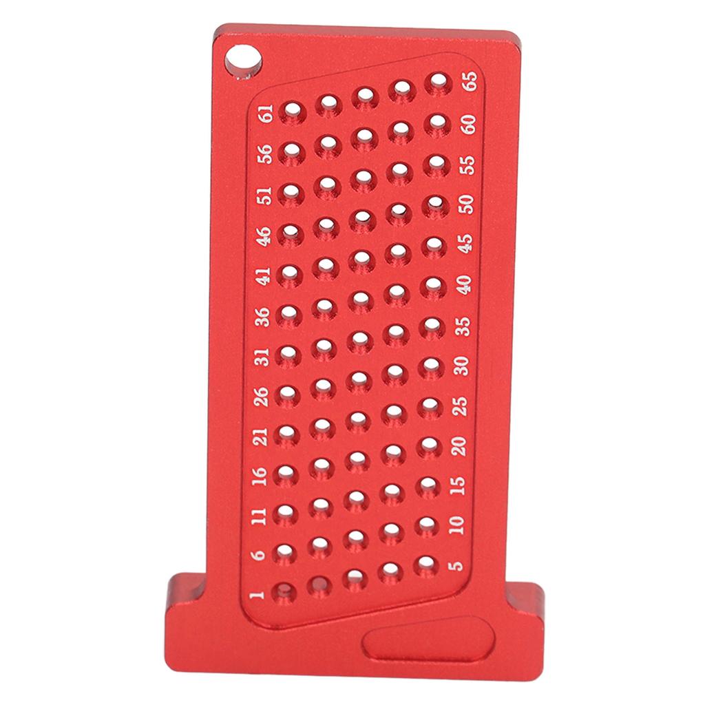 65 мм Деревообрабатывающий разметочный шаблон для сверления отверстий из алюминиевого сплава, портативный разметочный инструмент-линейка для DIY, красный