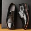 2024 Large Size Men's Leather Lace-Up Business Casual Shoes (Sizes 46-48)