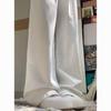 Женские белые джинсы широкие от бедра, весна/лето 2025, плиссированные, премиум-класса, свободные, драпирующиеся брюки полной длины.