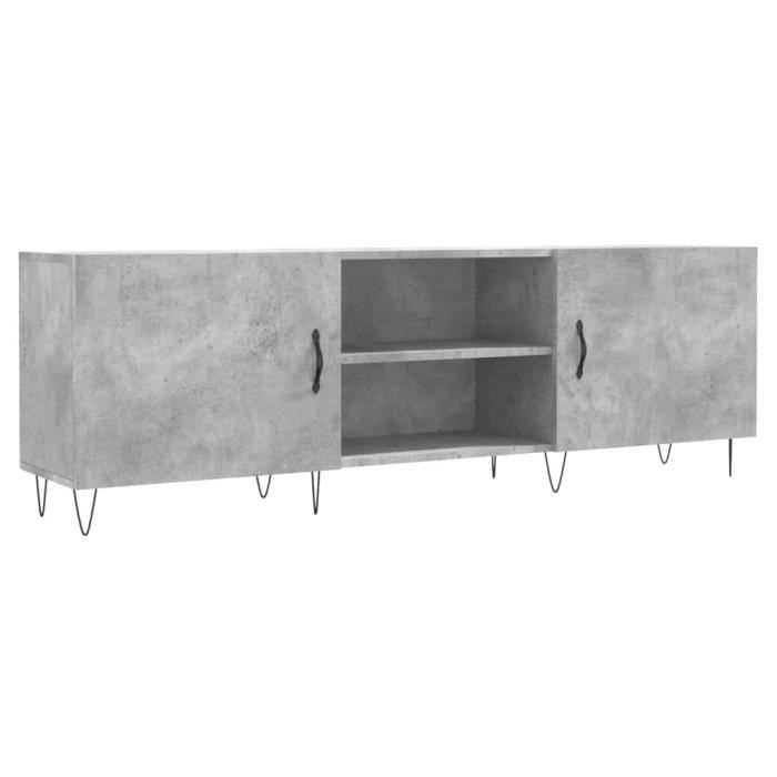 VidaXL TV Stand Concrete Grey 150x30x50 Cm Engineered Wood 829096