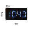 Портативные светодиодные зеркальные часы из пластика с декором для будильника времени/календаря/температуры