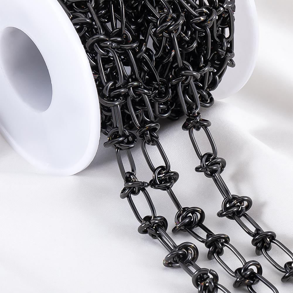1 м Толстые Звеньевые Цепи из Нержавеющей Стали DIY Хип-Хоп Чокеры Мужские Ожерелья Браслеты Фурнитура Аксессуары для Изготовления Украшений