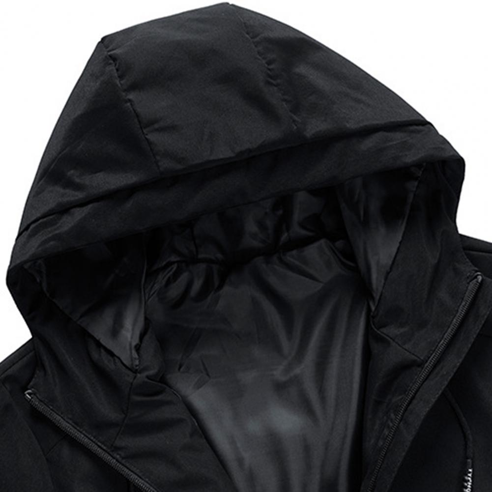 Весенне-осенняя мужская повседневная мужская толстовка с капюшоном на молнии, ветрозащитная куртка, мужская спортивная рабочая куртка для кемпинга на открытом воздухе