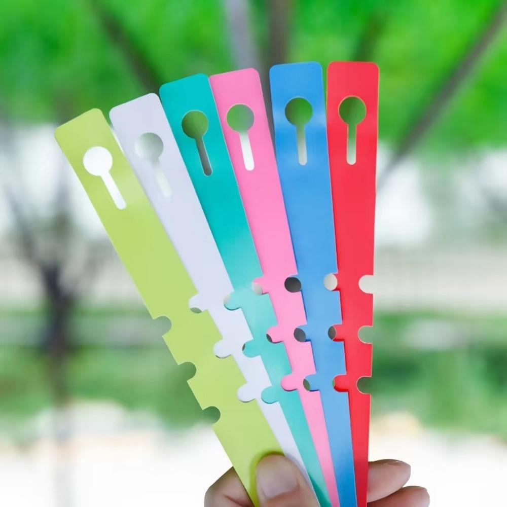 100pcs Reusable Garden Plant Tag Plastic Vegetables Labels New Ring Buckle Sign  Markers Tool