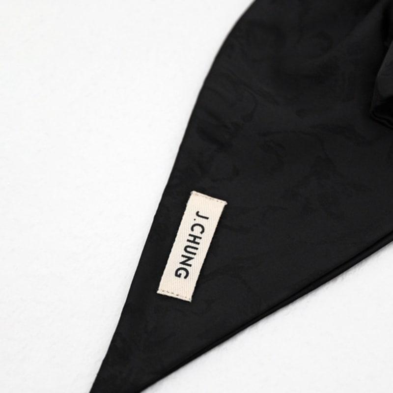 Дж.Чанг Большая резинка с лентой_Черный