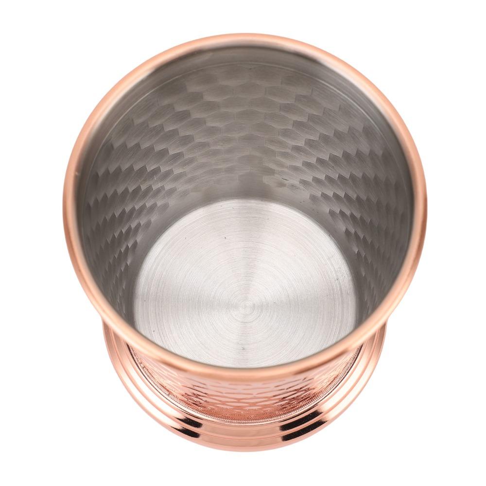 400ml Stainless Steel Drinking Cup Wide Base Stability Drinking Glass Durable Beverage Cup Wedding