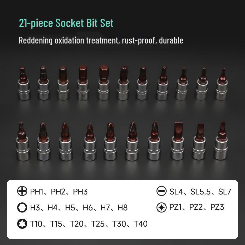 Многофункциональный набор торцевых головок и гаечных ключей для ремонта автомобиля Автомобильный набор для технического обслуживания