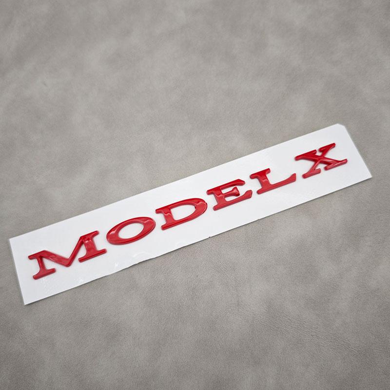 3D ABS Black Model 3 Letters Logo Car Rear Trunk Badge Sticker For Tesla Model X S 3 Y Auto Decal Accessories