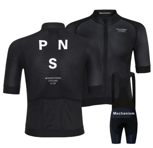 2026 Men's Short Sleeve Cycling Suit Overalls Set Breathable Summer PNS Cycling Sportswear