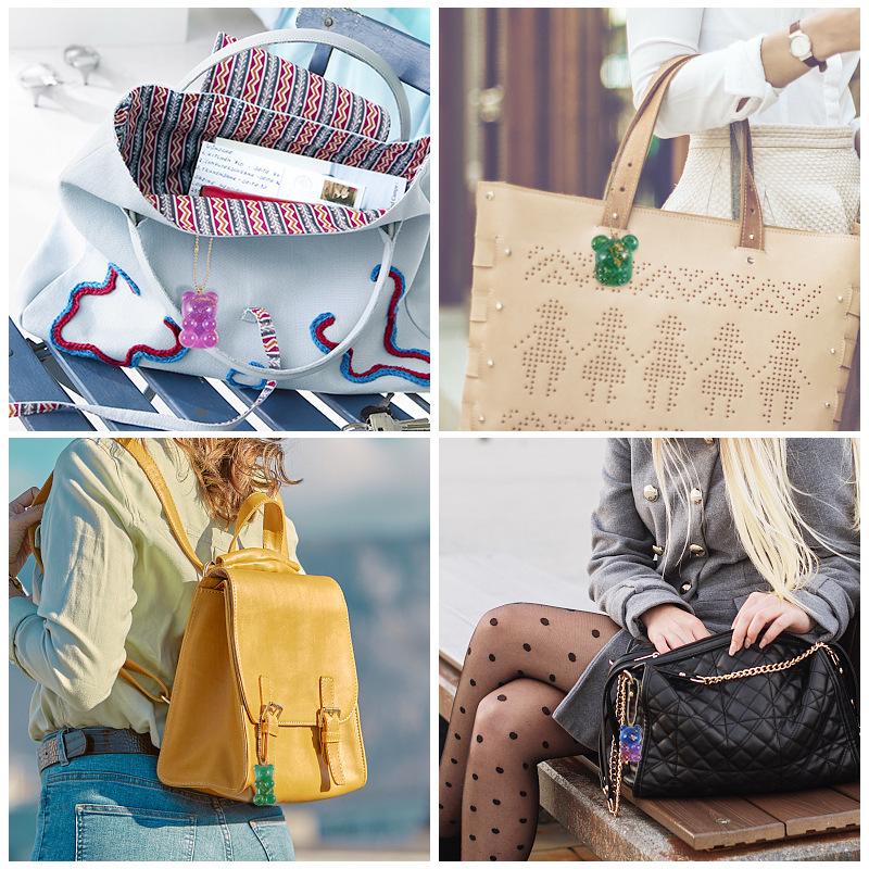 Poppy Drop Resin Mirror Little Bear, Rabbit, Mouse Silicone Mold for DIY Keychain Pendant