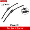 Автомобильный стеклоочиститель для Ford Focus 2000-2011 22" + 19" Передние и задние щетки стеклоочистителя щетки режущие аксессуары