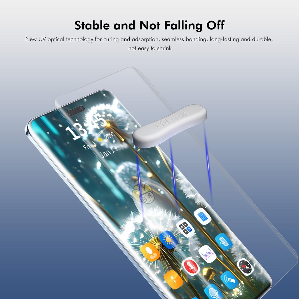 ENKAY HAT PRINCE 2 шт. Защитная пленка для экрана Huawei nova 12 Pro 5G/12 Ultra 5G из высокоалюминиево-кремниевого стекла с поддержкой разблокировки по отпечатку пальца