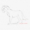 Mustang Line Art Iron On Heat Transfer Printing Vinyl Patches Sticker for Clothes DIY Appliques Washable Patches