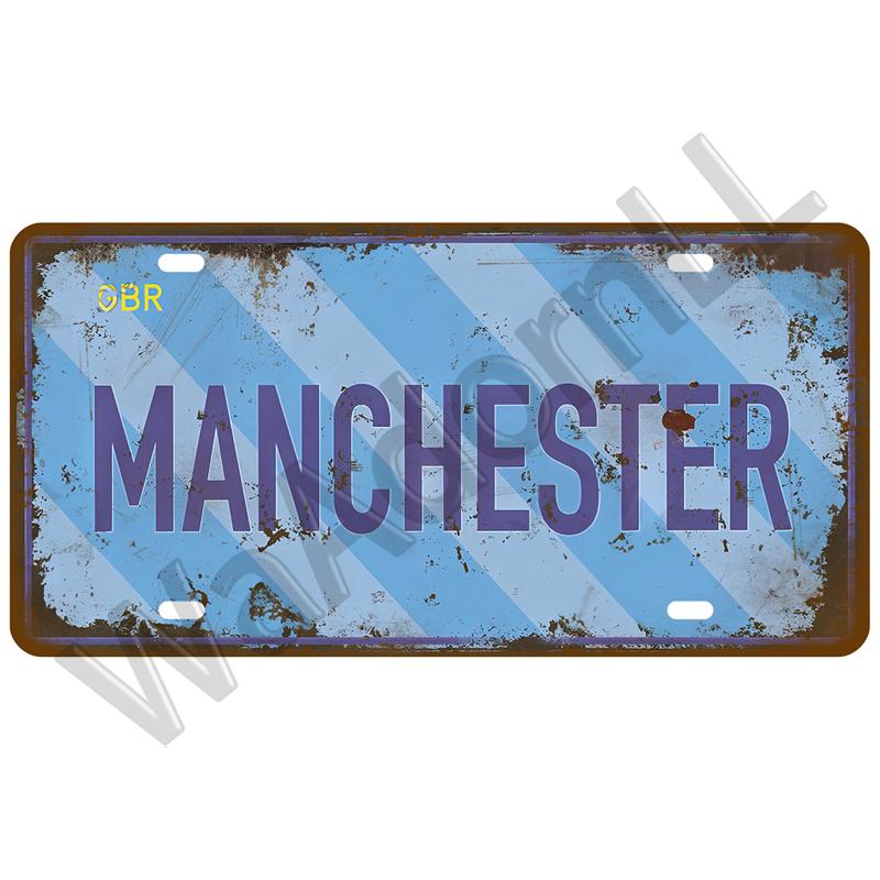 Городской штат Винтаж жестяная вывеска жесть пластина ретро металлический знак плакат для бара паба клуба мужская пещера гараж настенное украшение арт декор