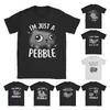 Мужская футболка Dandy's World Pebble Это просто камешек Винтажная из чистого хлопка Мультяшная футболка Круглый вырез товары Уникальная