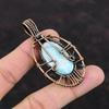 Древо Жизни Ларимар Кулон Драгоценный Камень Медь Обернутые Ювелирные Изделия Ювелирные Изделия из Медной Проволоки Дизайнерские Ювелирные Изделия Ручной Работы Подарок Для Ее Ювелирные Изделия Древо Жизни