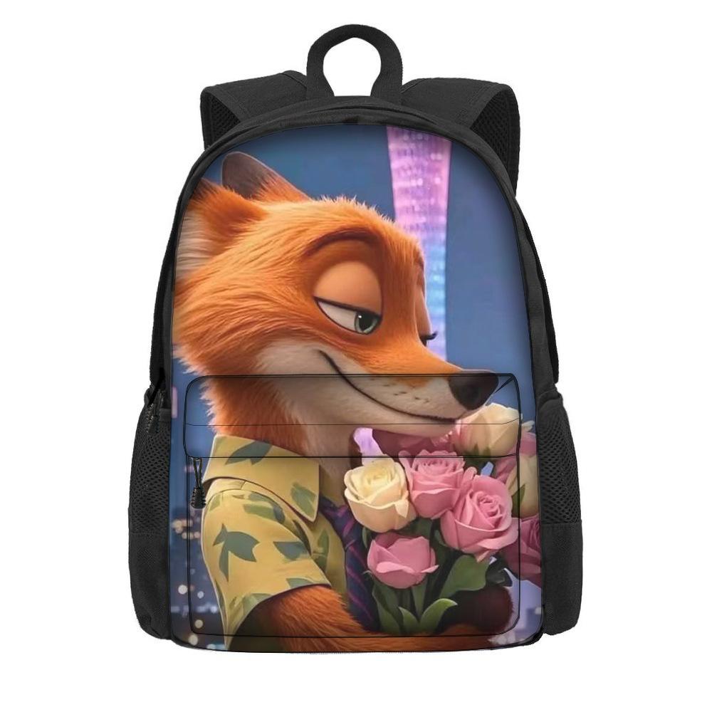 Мультяшный рюкзак на тему «Зверополис 2» для учеников начальной школы, большая вместимость, легкий рюкзак на два плеча