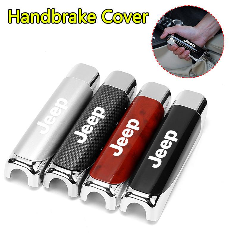 CLW1 NEW ABS Car Hand Brake Cover Handbrake Grips Protection Cover For Jeep Renegade Compass Wrangler Grand Cherokee Auto Accessories